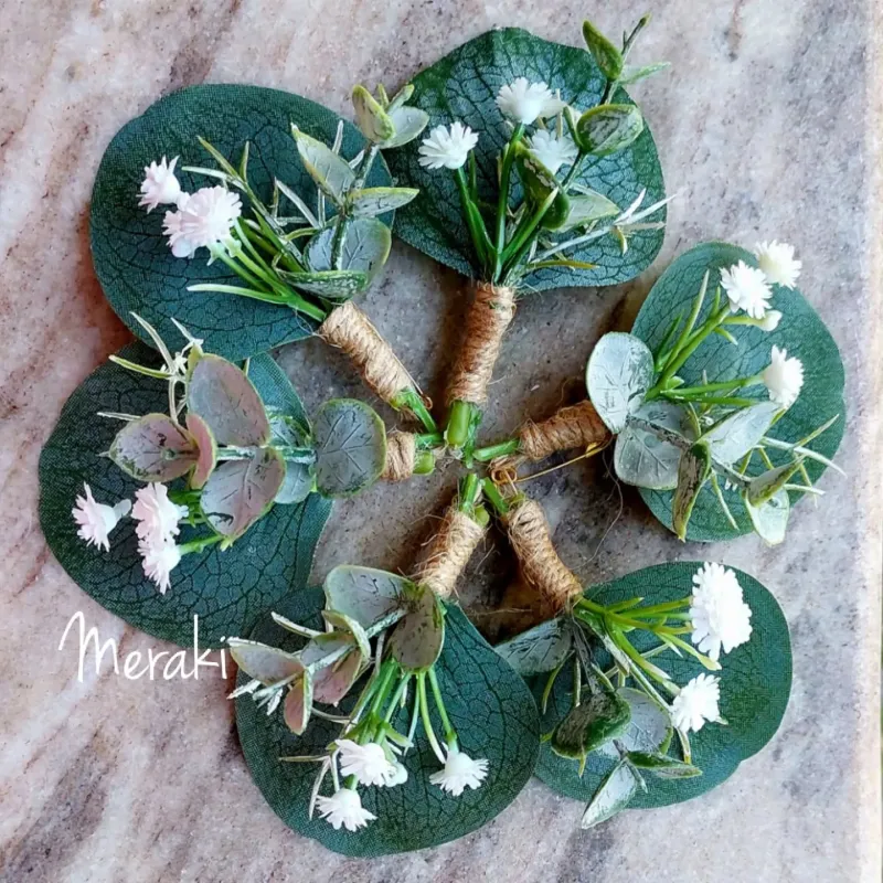Eucalyptus Family boutonnieres
