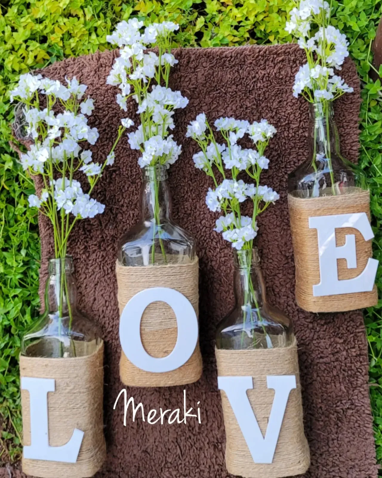 Decorated Wedding Bottles