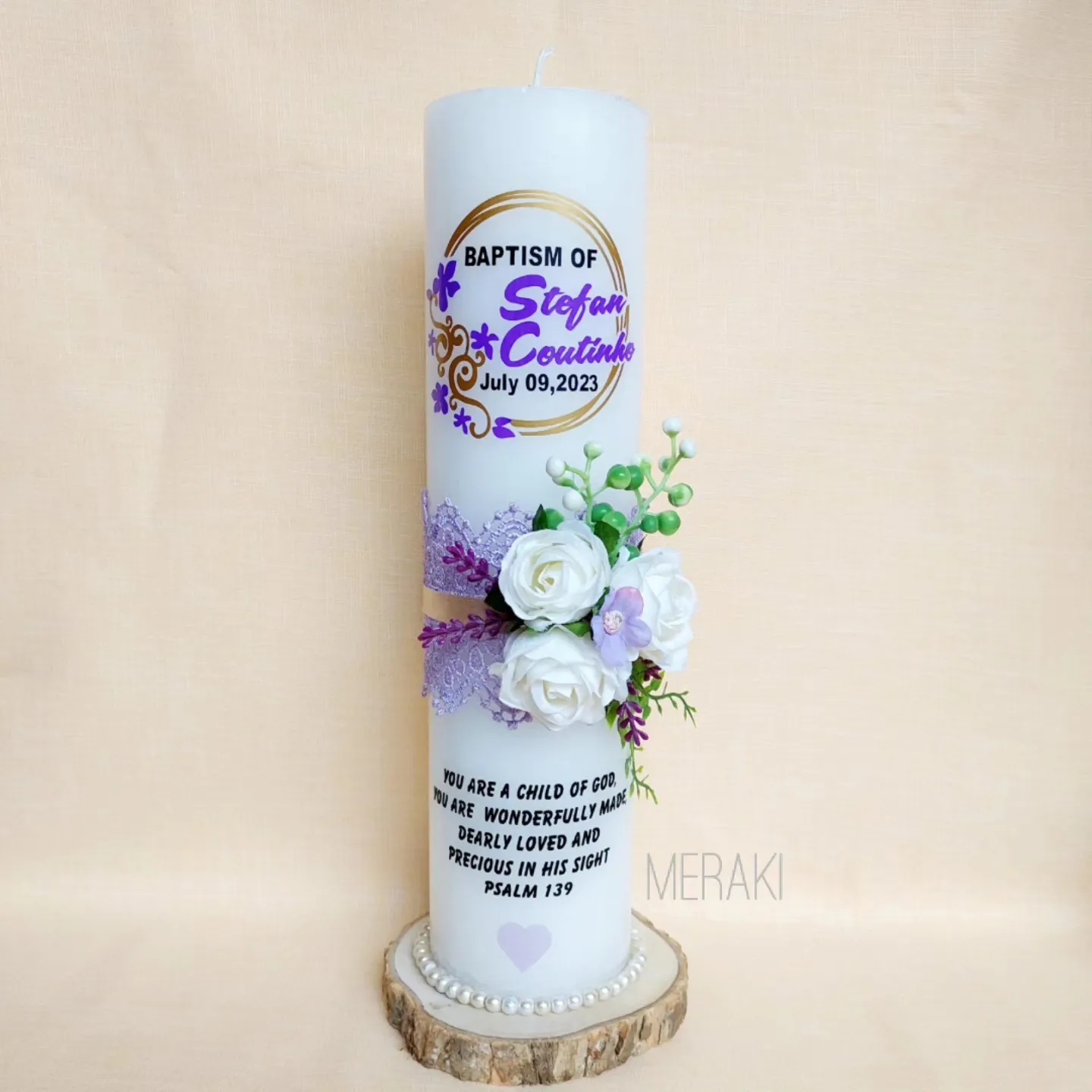 Baptism candle