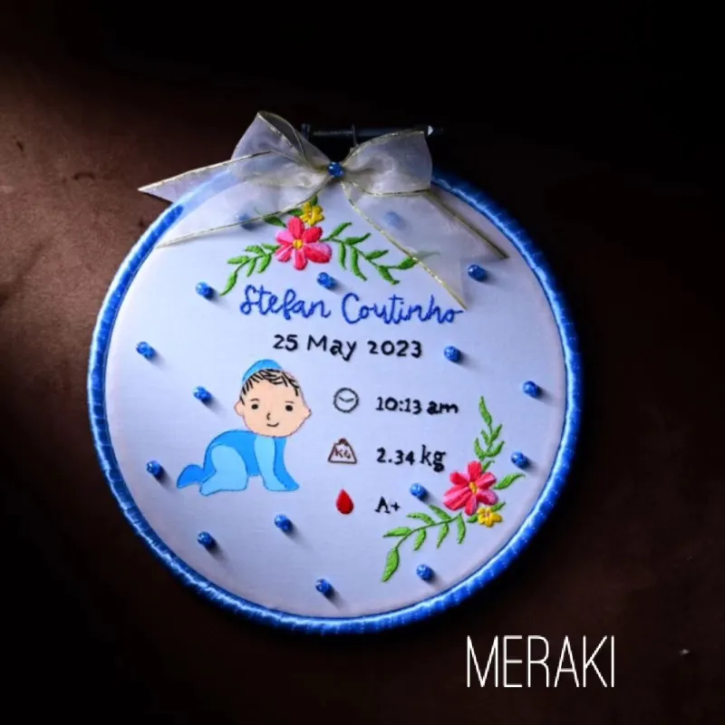 Custom Embroidered hoop