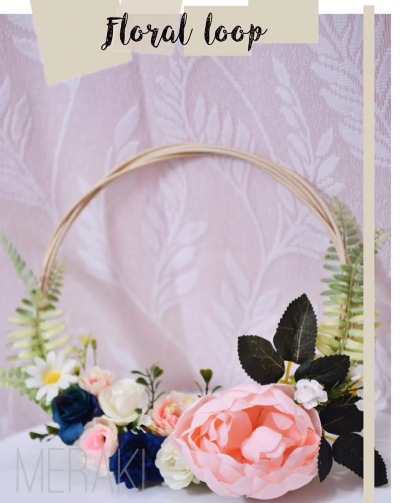 A floral loop for the flower girl