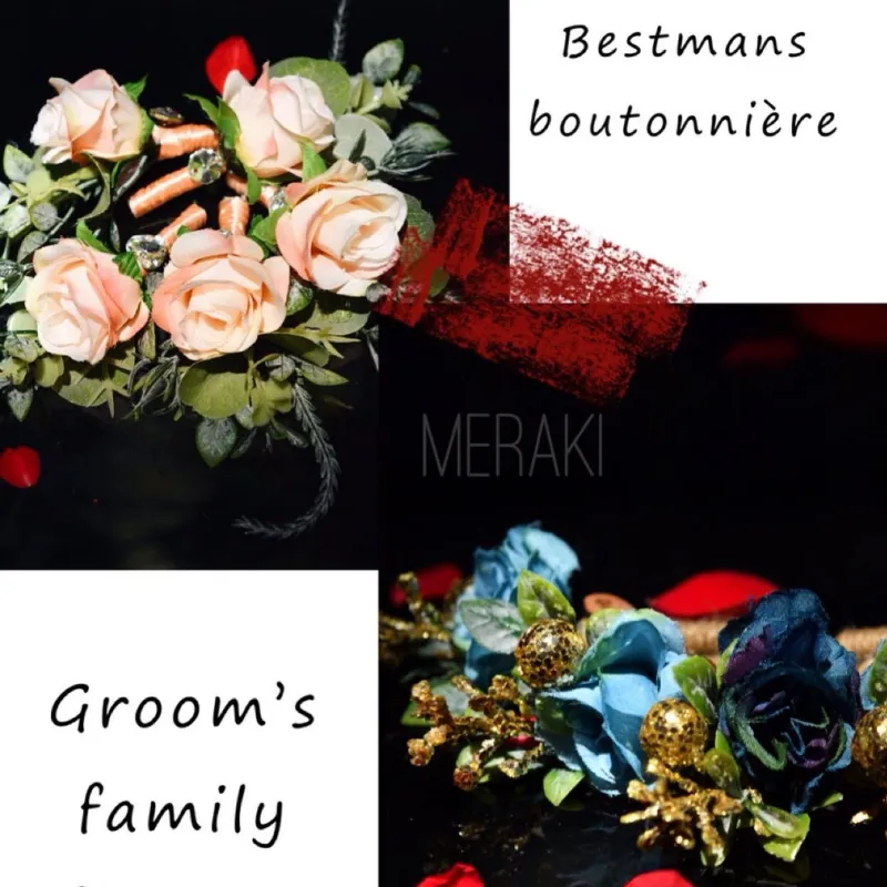 Bestmans boutonnière and family flowers